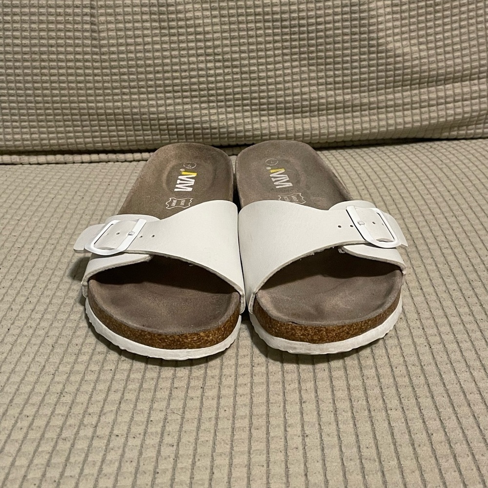 MVMT White and Brown Women's Sandals